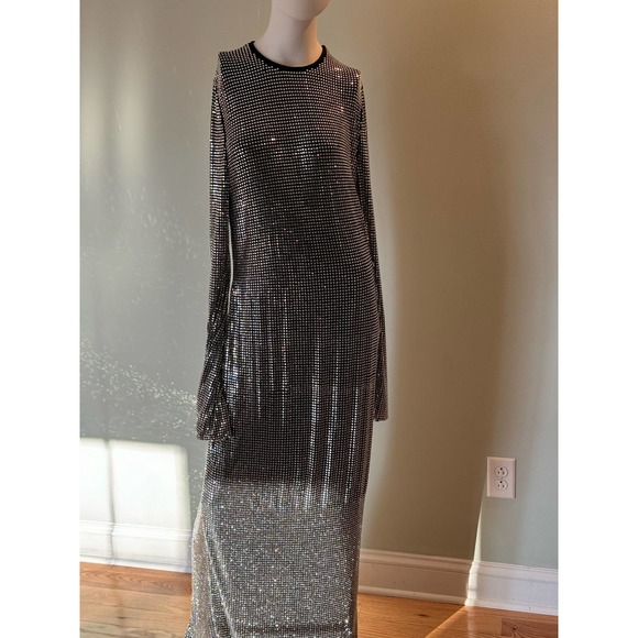 Mach & Mach Crystal Bow & Glass-Embroidered Gown. Size 40 (US 8) - Picture 7 of 13